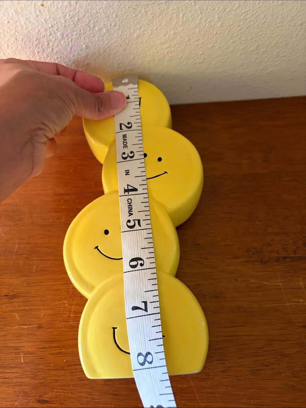 Yellow Smiley Stack Ceramic Vase - Cheerful Home Accent